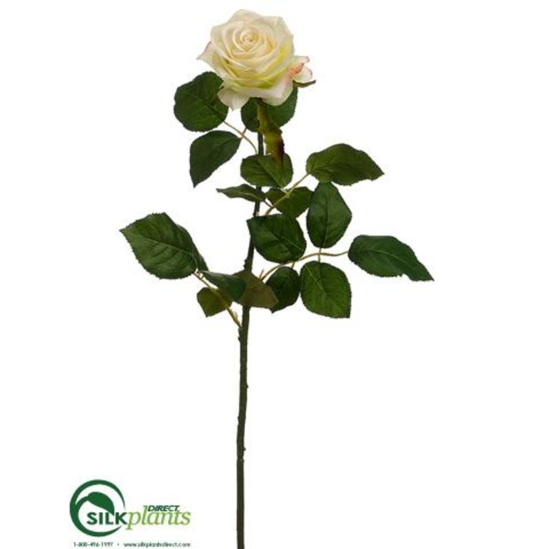 Silk Plants Direct Confetti Rose Spray – Cream Green – Pack of 12 Cream Green