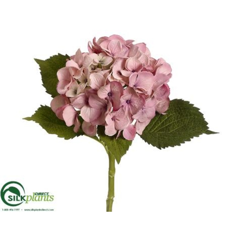 Silk Plants Direct Hydrangea Spray – Pink Antique – Pack of 12 Pink Antique