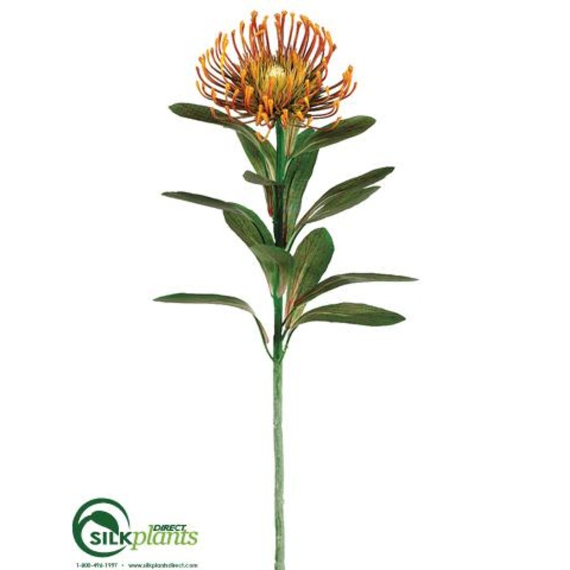 Silk Plants Direct Protea Spray – Rust – Pack of 12 Rust