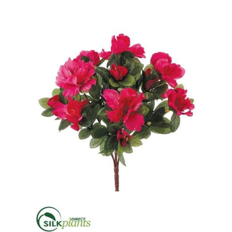 Silk Plants Direct Azalea Bush – Beauty – Pack of 36 Beauty
