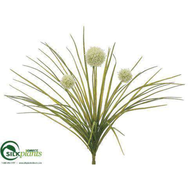 Silk Plants Direct Allium Bush – Cream – Pack of 12 Yellow