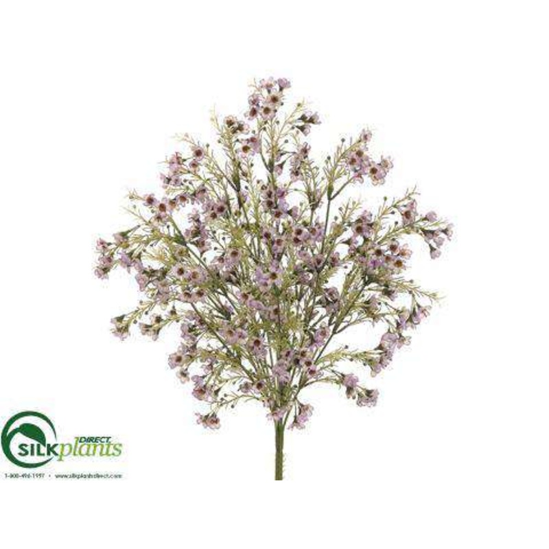 Silk Plants Direct Wax Flower Bush – Lavender – Pack of 12 Lavender