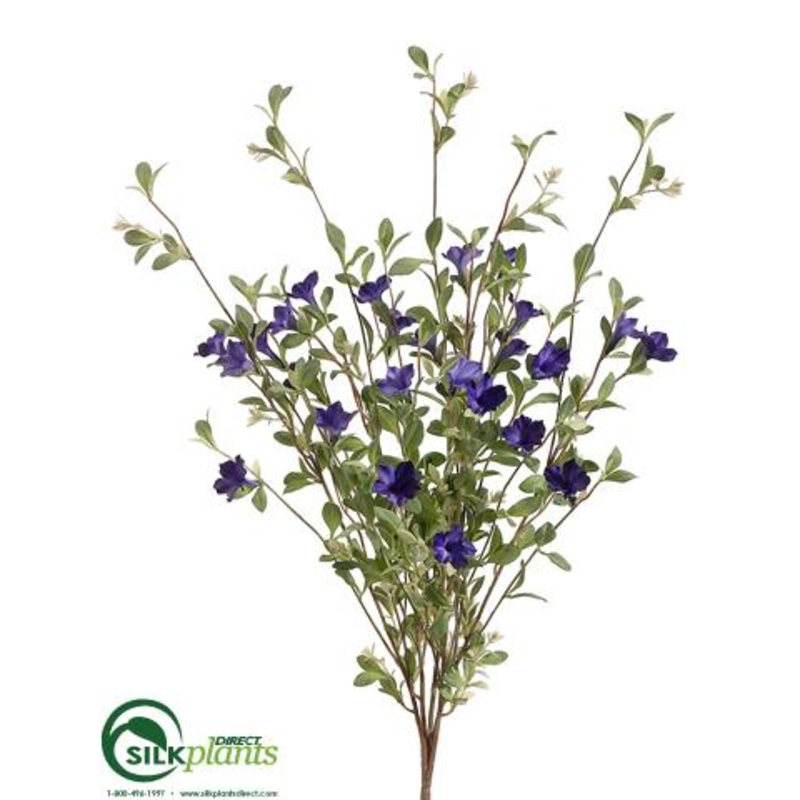 Silk Plants Direct Wild Petunia Bush – Purple – Pack of 6 Purple