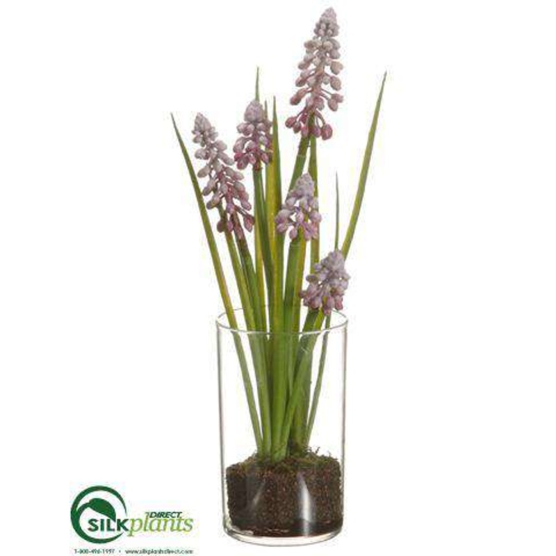 Silk Plants Direct Grape Hyacinth – Purple – Pack of 12 Purple