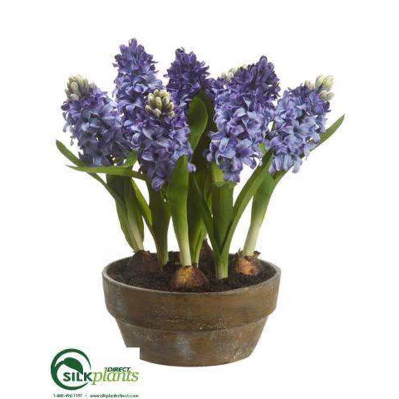 Silk Plants Direct Hyacinth – Blue – Pack of 2 Blue