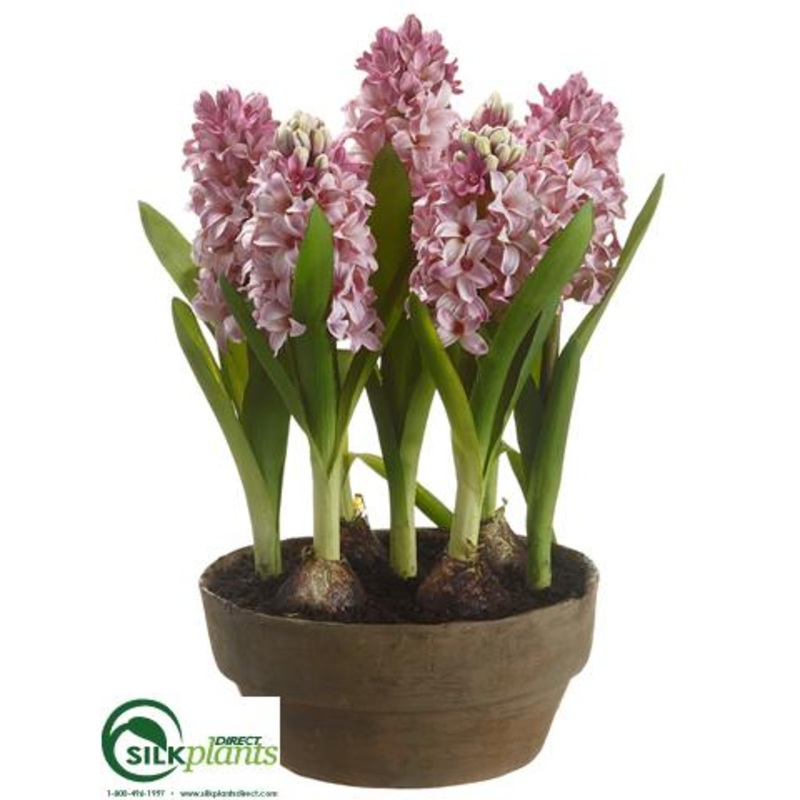Silk Plants Direct Hyacinth – Lavender – Pack of 2 Lavender