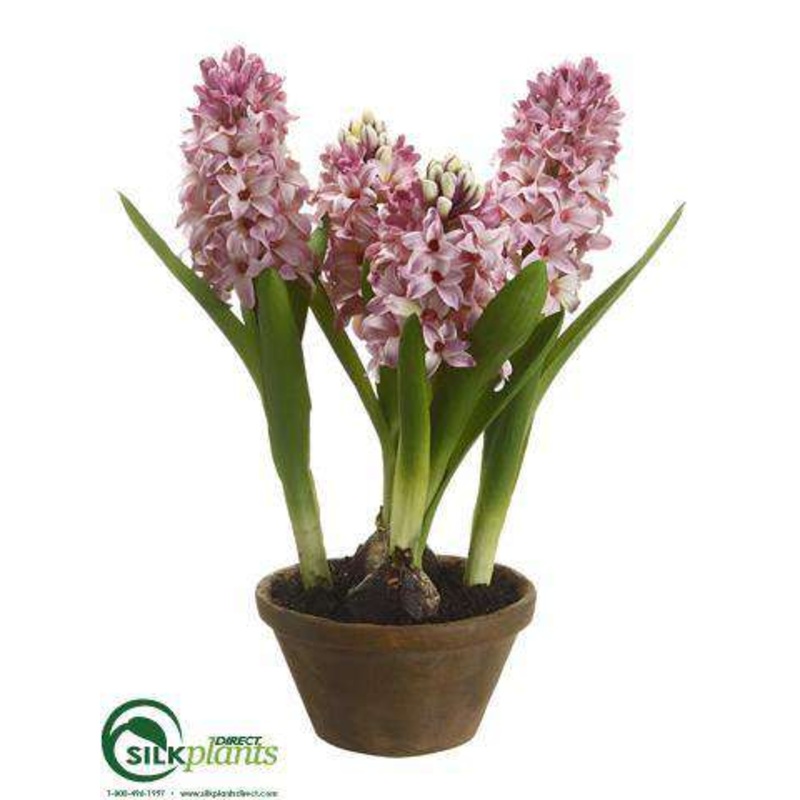 Silk Plants Direct Hyacinth – Lavender – Pack of 4 Lavender