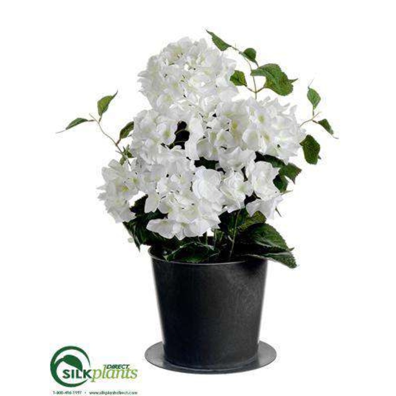 Silk Plants Direct Hydrangea Bush – Cream White – Pack of 1 Cream White