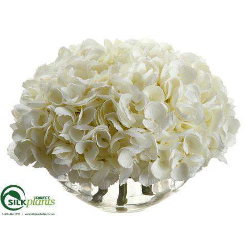 Silk Plants Direct Hydrangea – White – Pack of 2 White