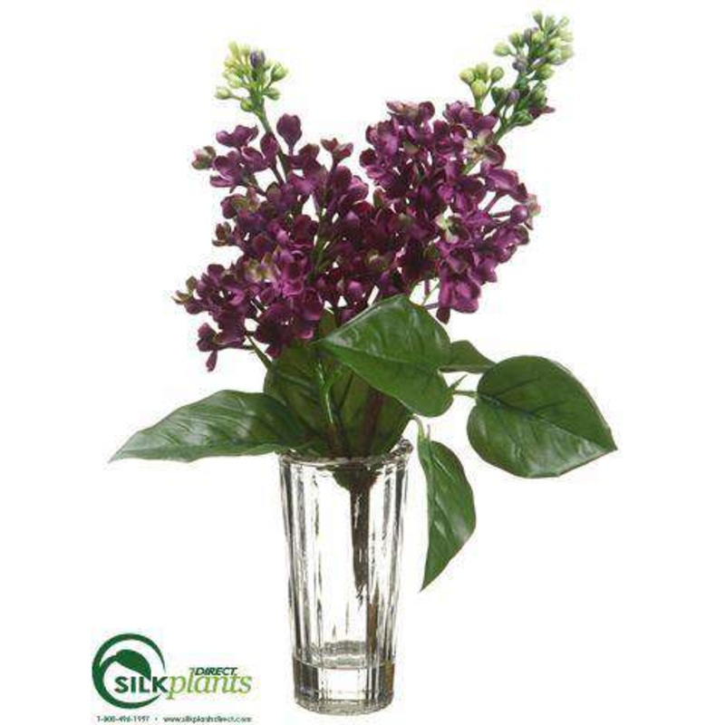 Silk Plants Direct Lilac – Purple Green – Pack of 12 Purple Green