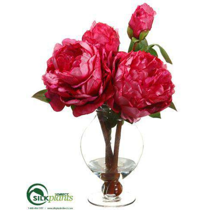 Silk Plants Direct Peony – Beauty – Pack of 4 Beauty