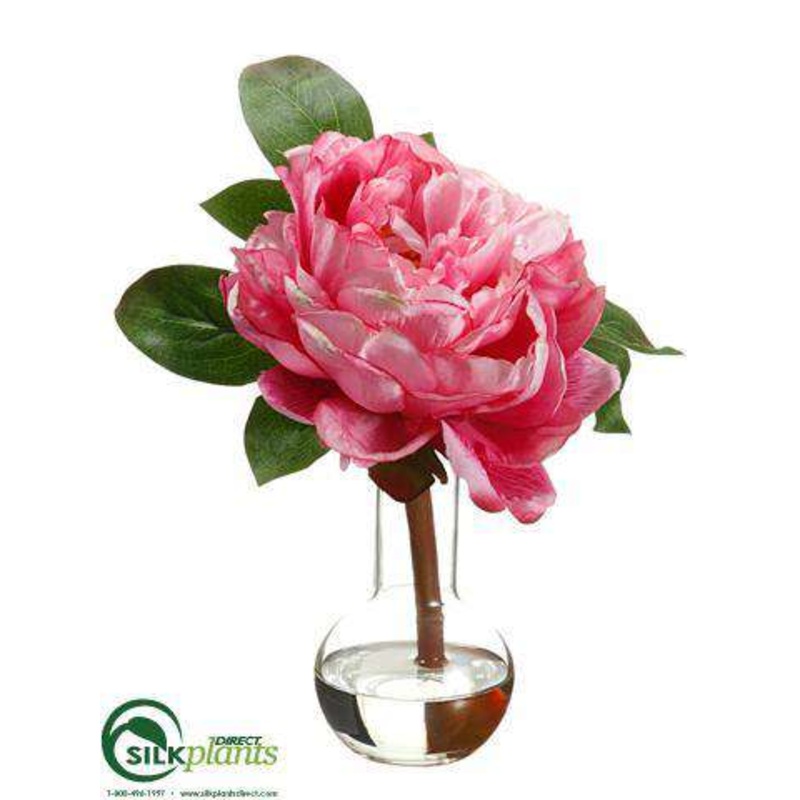 Silk Plants Direct Peony – Fuchsia Pink – Pack of 4 Fuchsia Pink