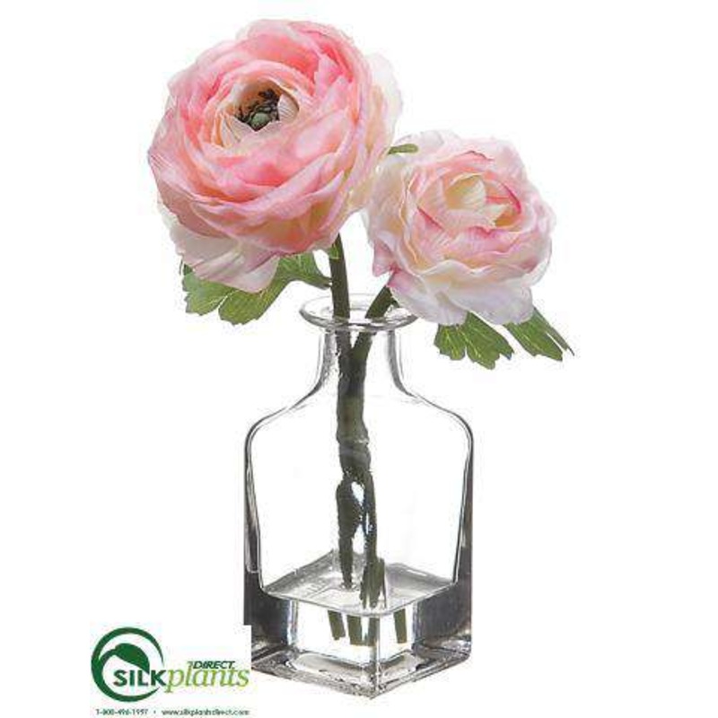 Silk Plants Direct Ranunculus – Pink – Pack of 6 Pink