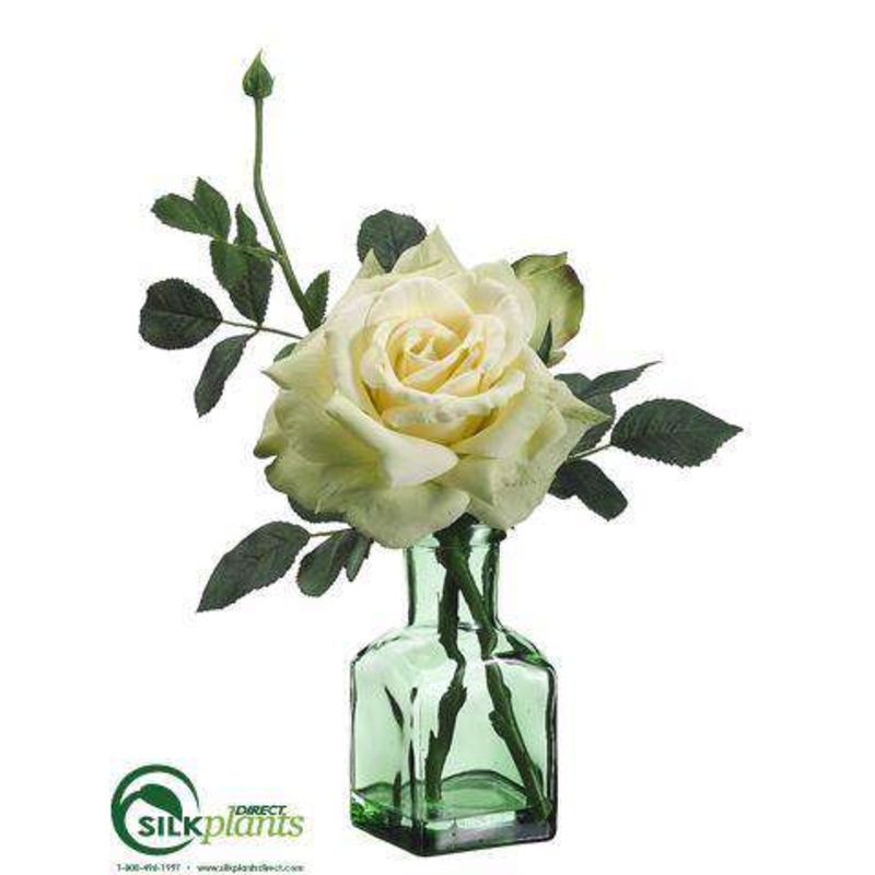 Silk Plants Direct Rose – Green Yellow – Pack of 6 Green Yellow