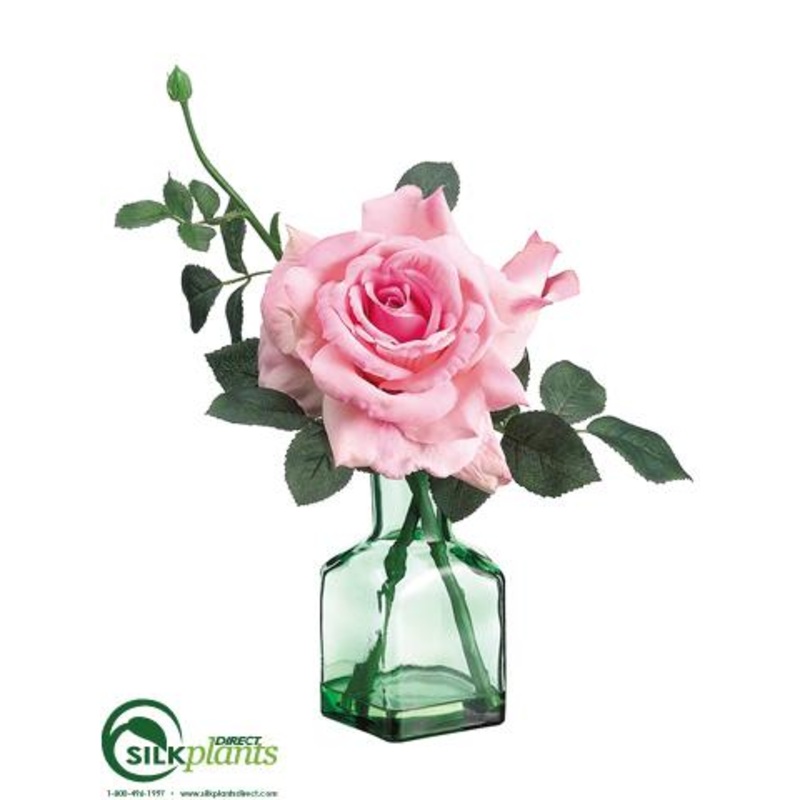 Silk Plants Direct Rose – Pink – Pack of 6 Pink
