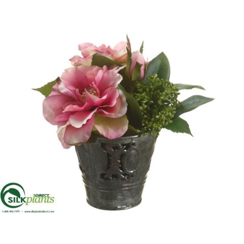Silk Plants Direct Rose, Sedum – Orchid Green – Pack of 6 Orchid Green