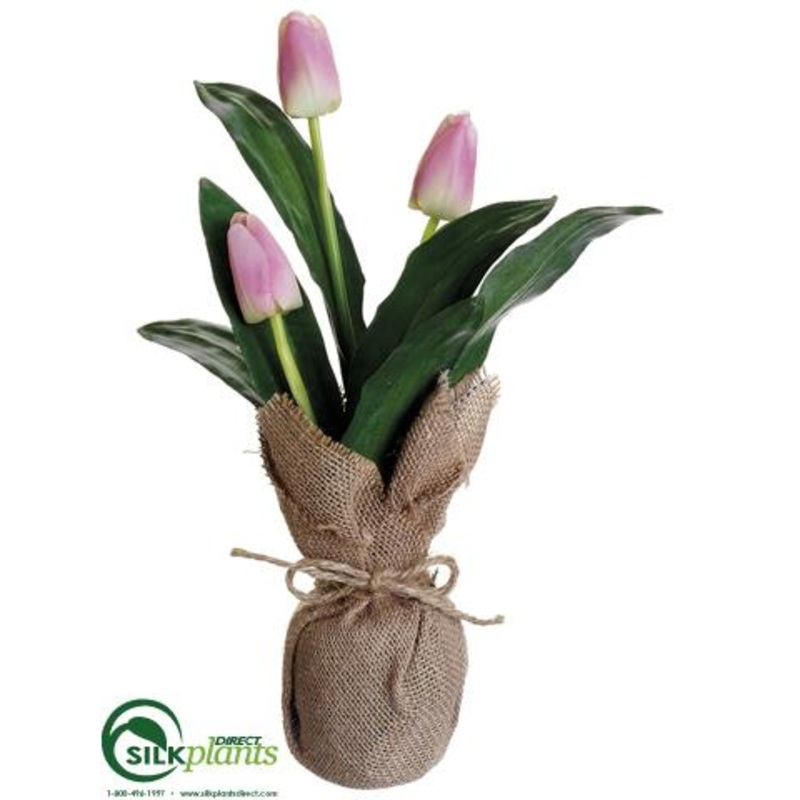 Silk Plants Direct Tulip – Lilac – Pack of 12 Lilac