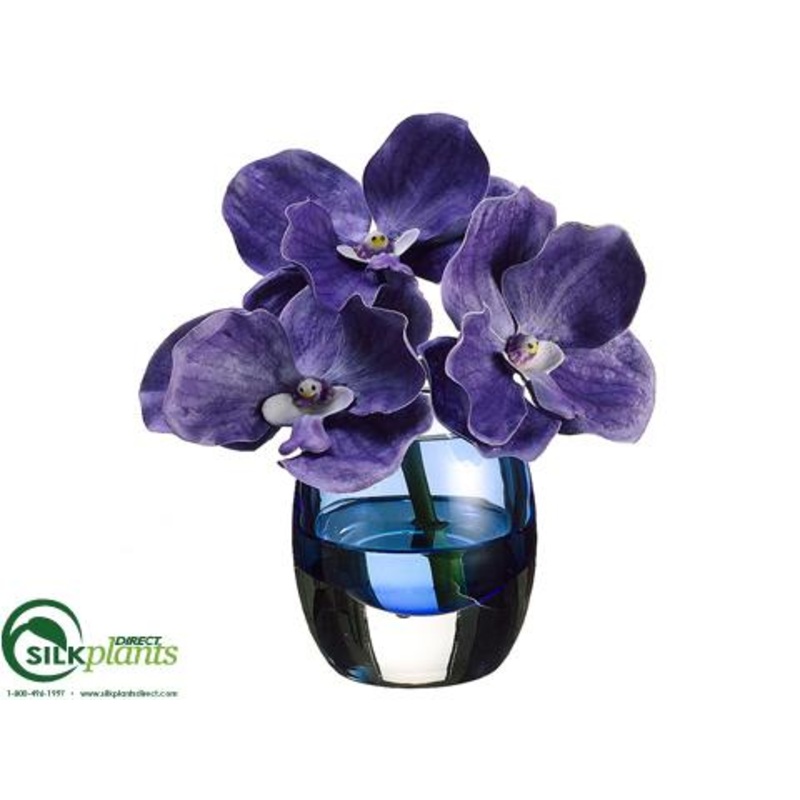 Silk Plants Direct Vanda Orchid – Orchid – Pack of 4 Orchid