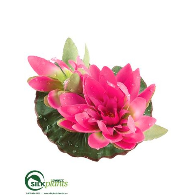 Silk Plants Direct Floating Lotus – Lavender – Pack of 12 Lavender