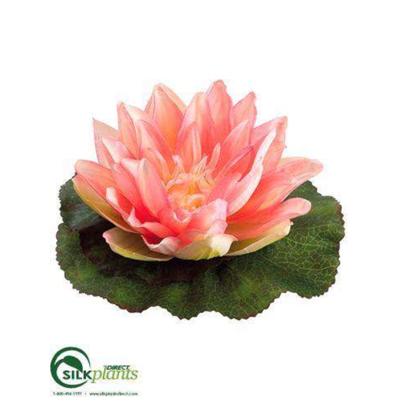 Silk Plants Direct Floating Water Lily Flower Head – Pink – Pack of 24 Pink
