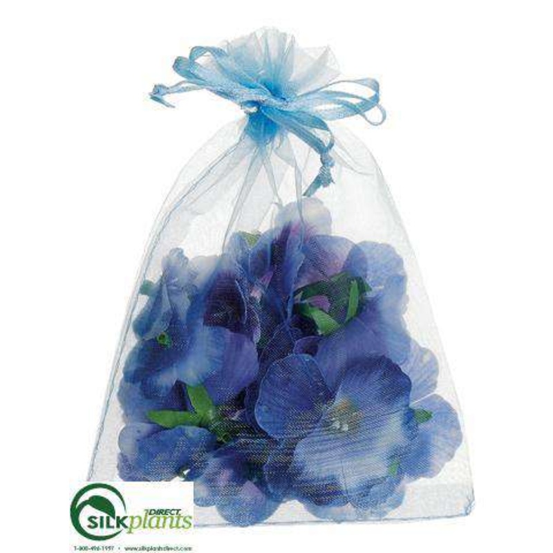 Silk Plants Direct Pansy Petal – Blue Lavender – Pack of 12 Blue Lavender
