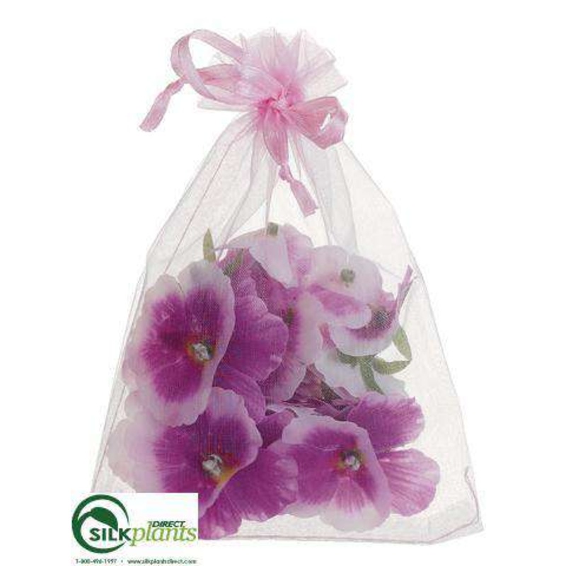 Silk Plants Direct Pansy Petal – Orchid – Pack of 12 Orchid