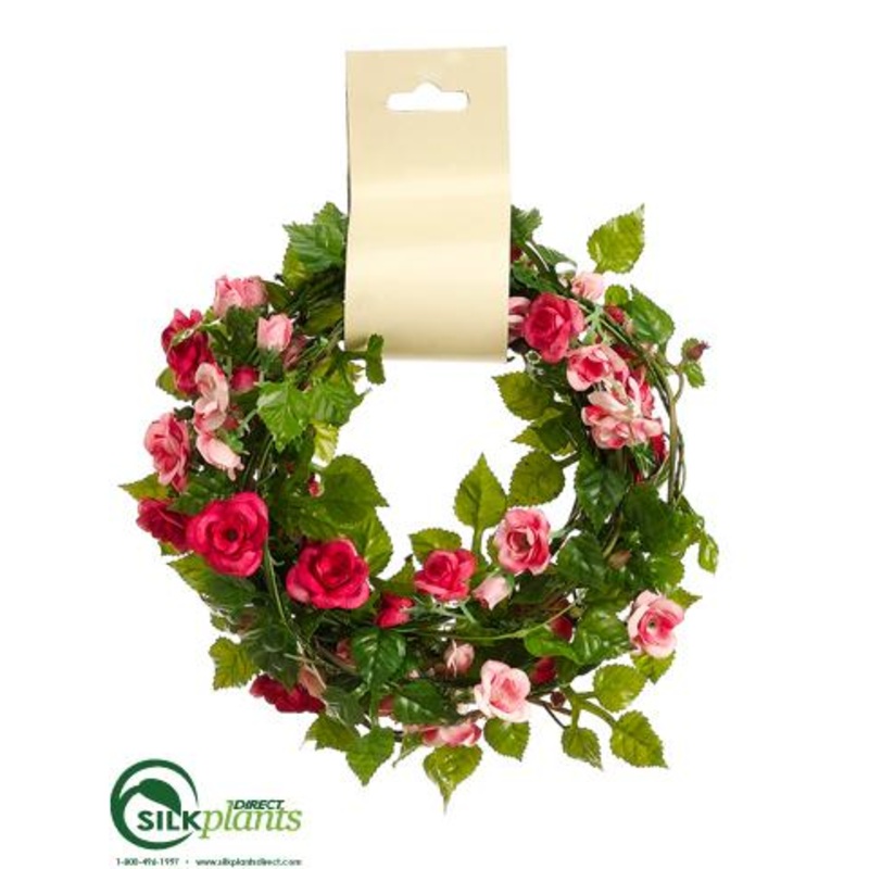 Silk Plants Direct Rose Roping – Rose – Pack of 12 Rose