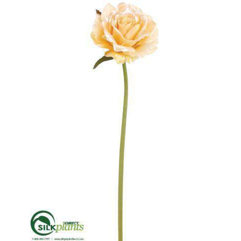 Silk Plants Direct Rose Spray – Yellow Pearl – Pack of 12 Yellow Pearl