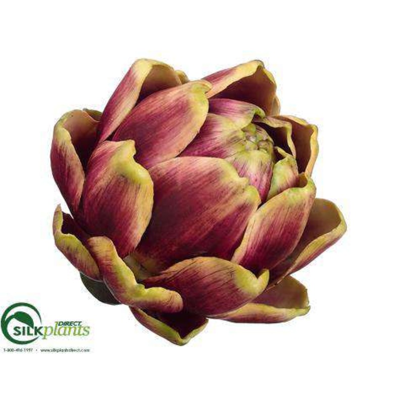 Silk Plants Direct Artichoke – Burgundy Green – Pack of 12 Burgundy Green