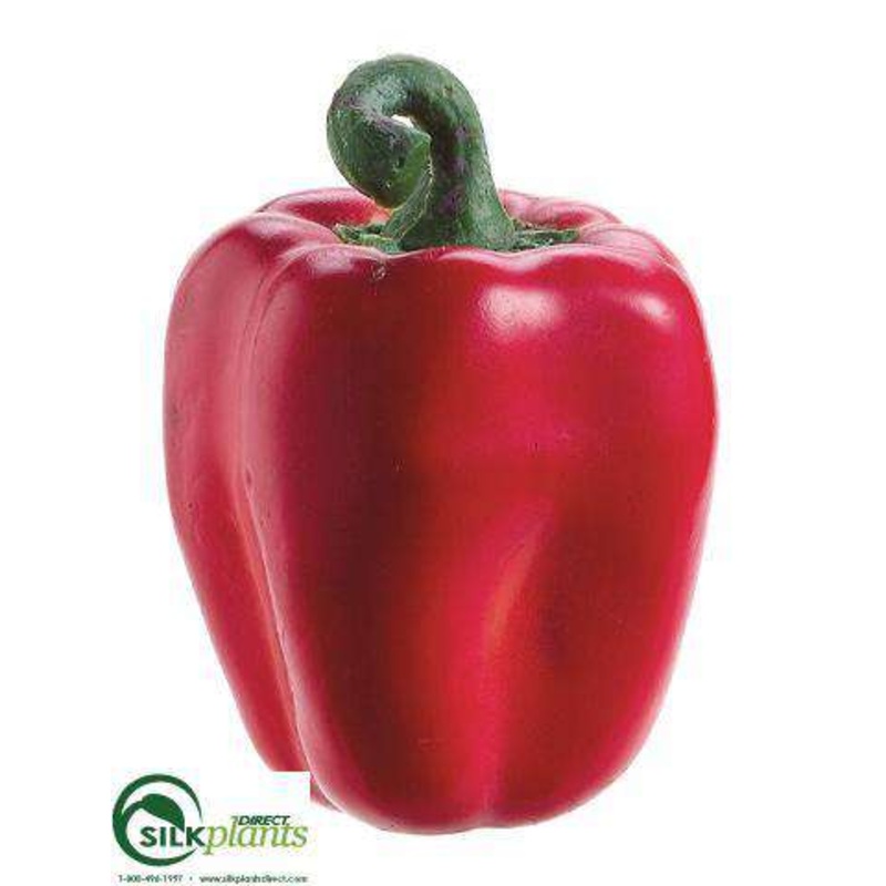 Silk Plants Direct Bell Pepper – Red – Pack of 12 Red
