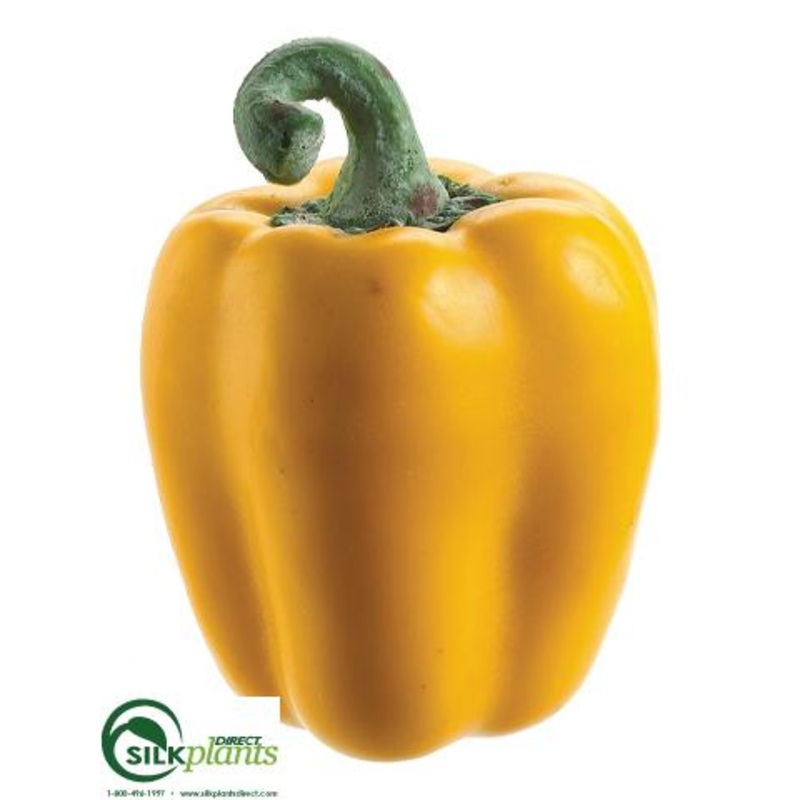 Silk Plants Direct Bell Pepper – Yellow – Pack of 12 Yellow