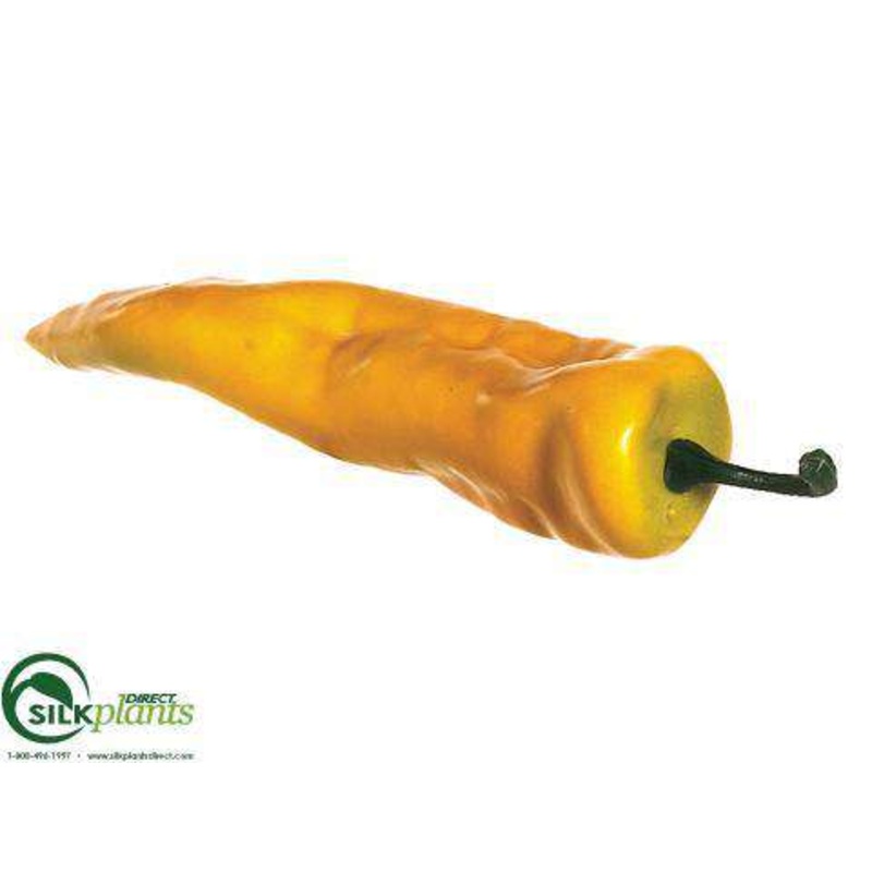 Silk Plants Direct Chili Pepper – Yellow – Pack of 12 Yellow