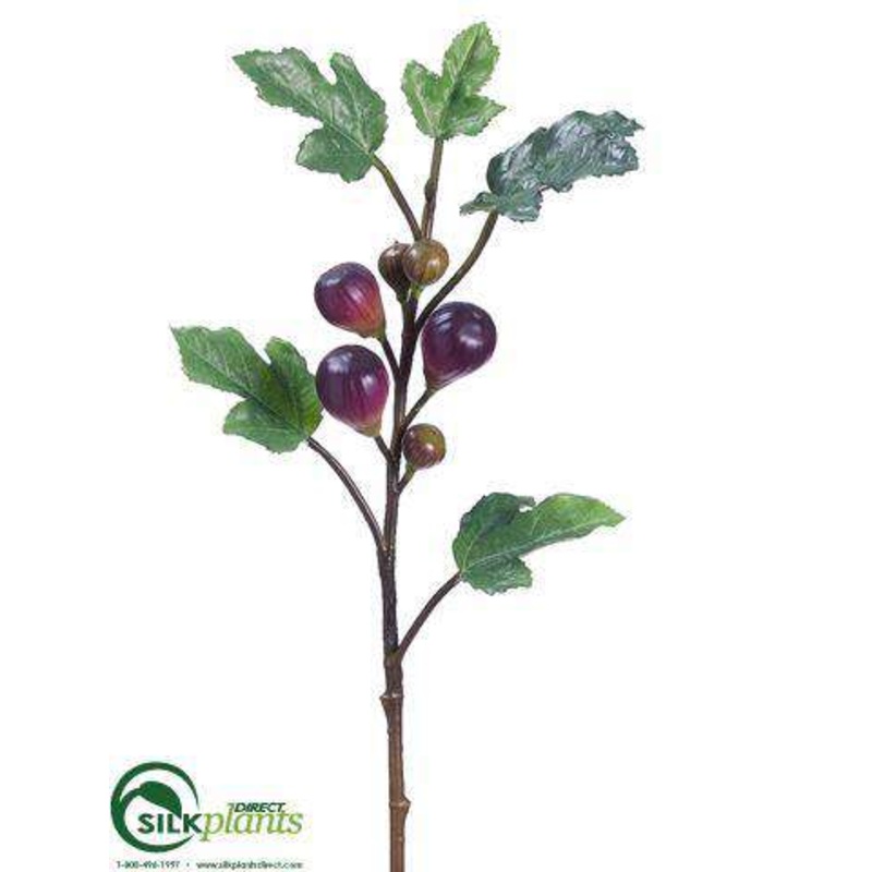 Silk Plants Direct Fig Branch – Plum – Pack of 12 Plum