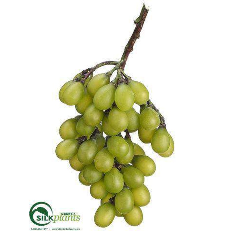 Silk Plants Direct Grape Cluster – Green – Pack of 12 Green