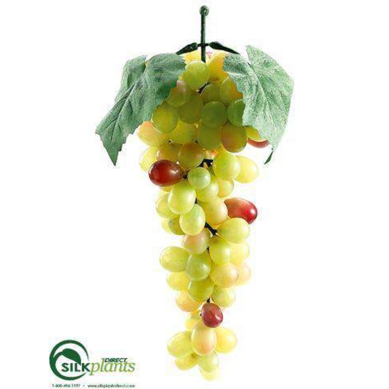 Silk Plants Direct Lady Finger Grapes – Green Rose – Pack of 12 Green Rose