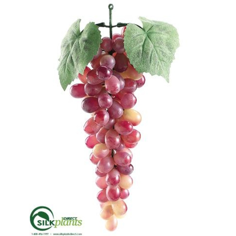 Silk Plants Direct Lady Finger Grapes – Rose Green – Pack of 12 Rose Green
