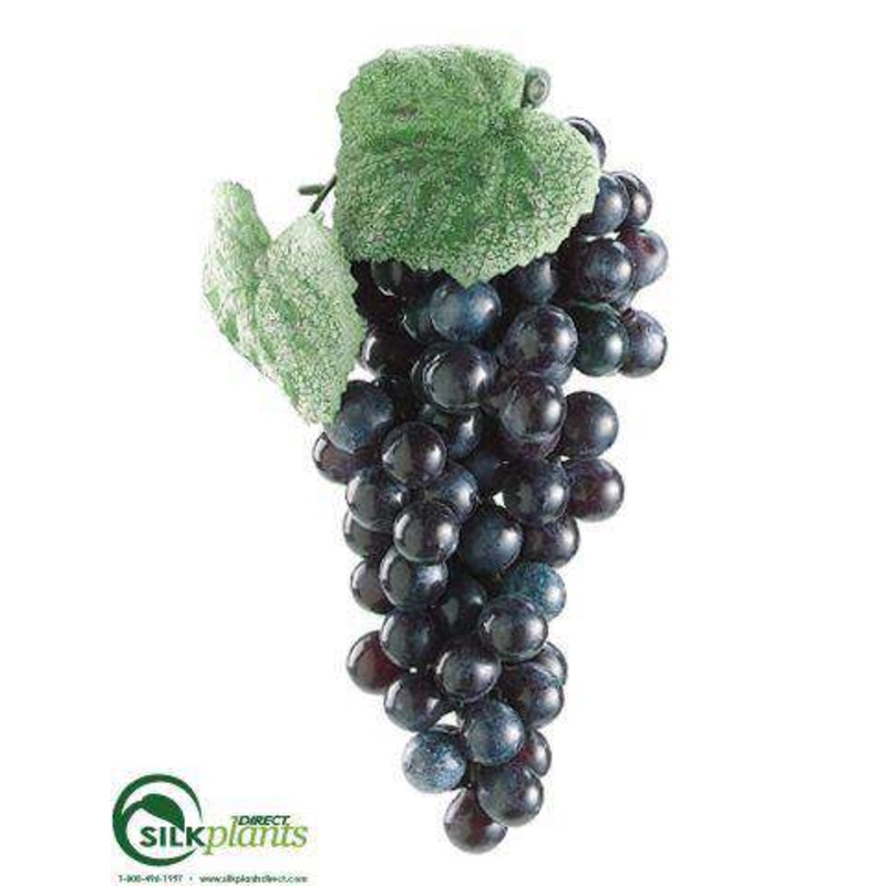 Silk Plants Direct Mini Round Grapes – Black – Pack of 36 Black