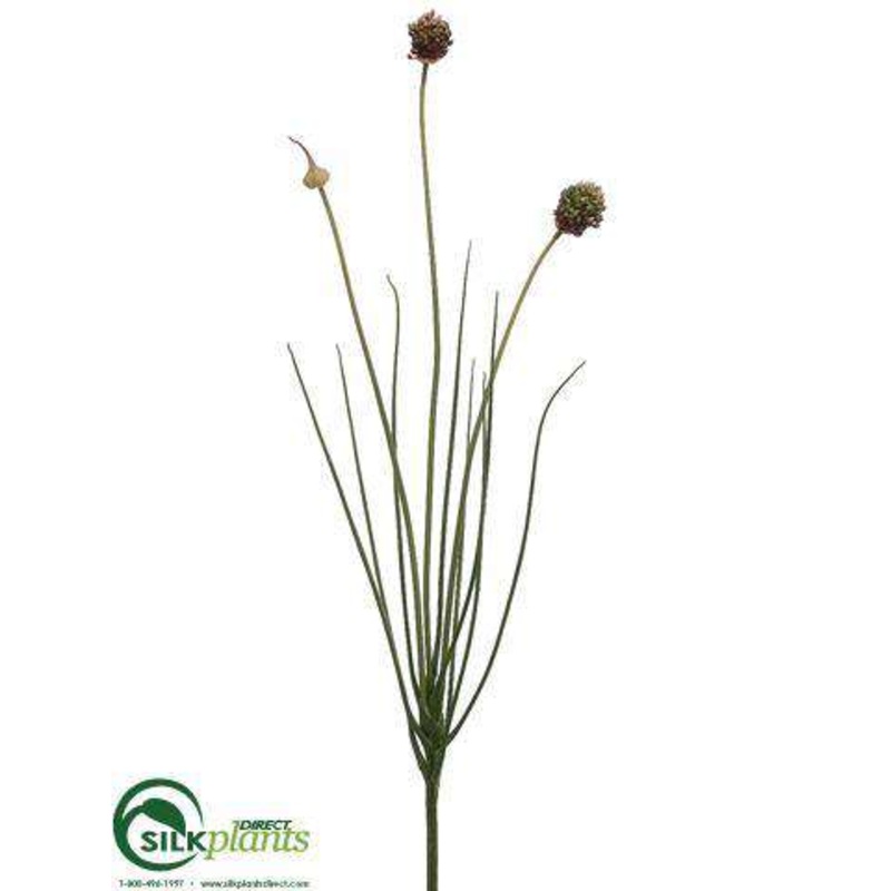 Silk Plants Direct Onion Bloom Spray – Burgundy – Pack of 12 Burgundy