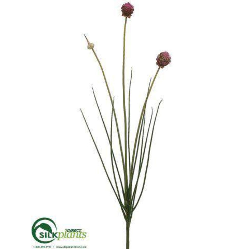 Silk Plants Direct Onion Bloom Spray – Pink – Pack of 12 Pink