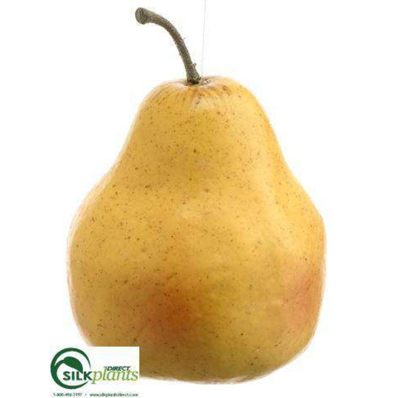 Silk Plants Direct Pear – Yellow – Pack of 6 Yellow