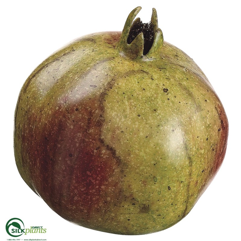 Silk Plants Direct Pomegranate – Green Red – Pack of 12 Green Red