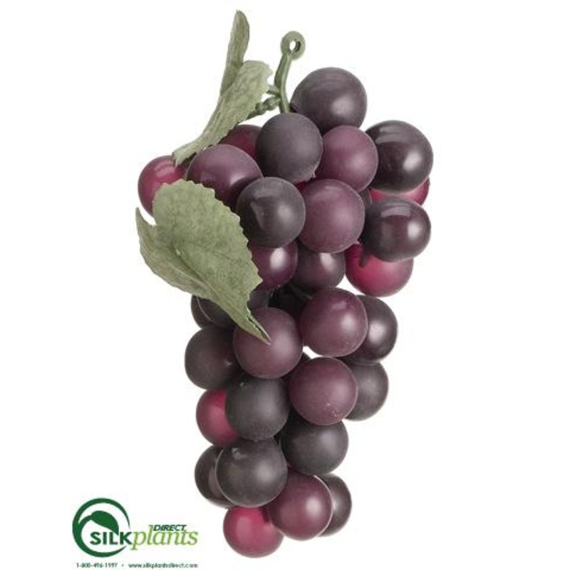 Silk Plants Direct Round Grape – Black Burgundy – Pack of 36 Black Burgundy