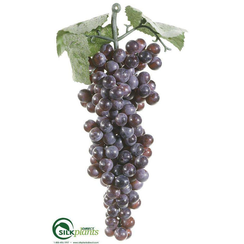 Silk Plants Direct Round Grapes – Burgundy – Pack of 24 Burgundy