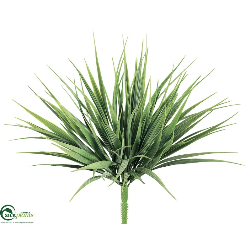 Silk Plants Direct Vanilla Grass Bush – Green Frosted – Pack of 24 Green Frosted