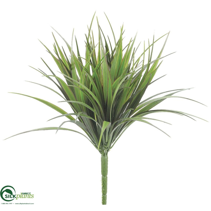 Silk Plants Direct Vanilla Grass Bush – Green Red – Pack of 24 Green Red