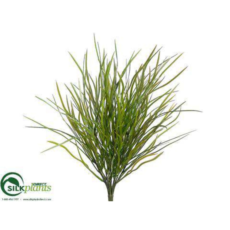 Silk Plants Direct Wild Willow Grass Bush – Green Brown – Pack of 24 Green Brown