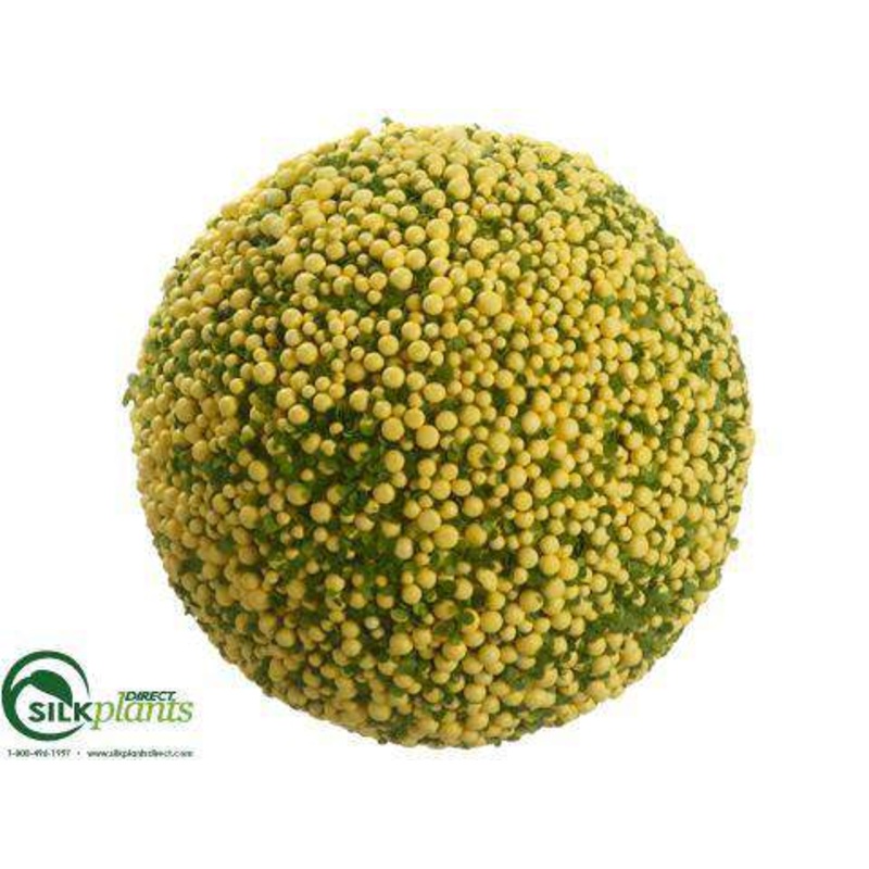 Silk Plants Direct Berry Orb – Yellow Green – Pack of 4 Yellow Green