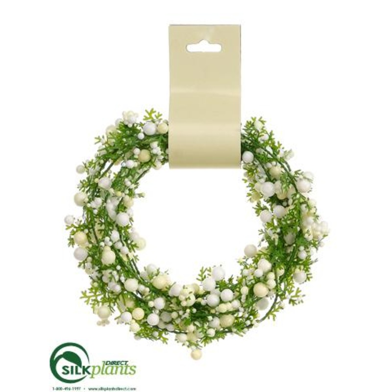 Silk Plants Direct Berry Roping – White – Pack of 24 White