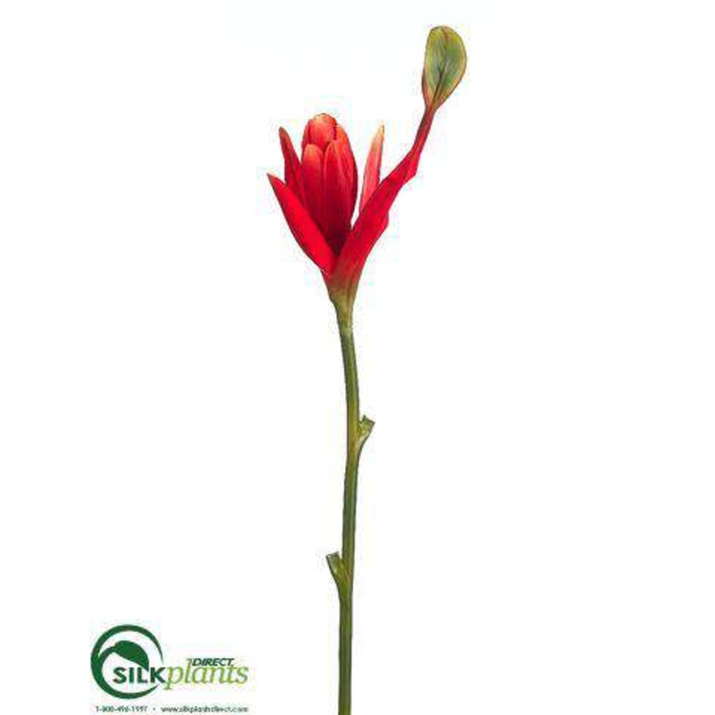 Silk Plants Direct Banana Flower Spray – Orange Red – Pack of 12 Orange Red