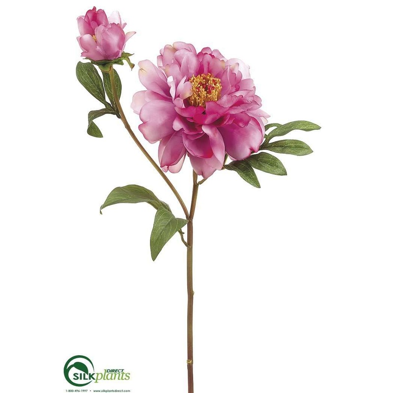 Silk Plants Direct Vintage Peony Spray – Orchid – Pack of 12 Orchid